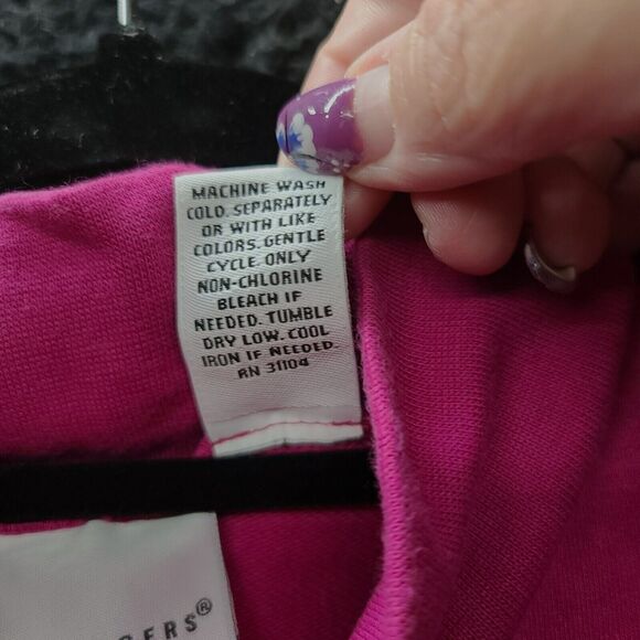 Kim Rogers Womens Vest Pink Size PL Cotton Blend Zip Close Pockets Sleeveless - Picture 11 of 12